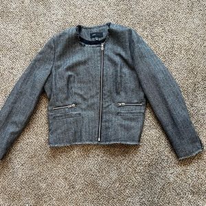 Mango XL jacket grey and black.